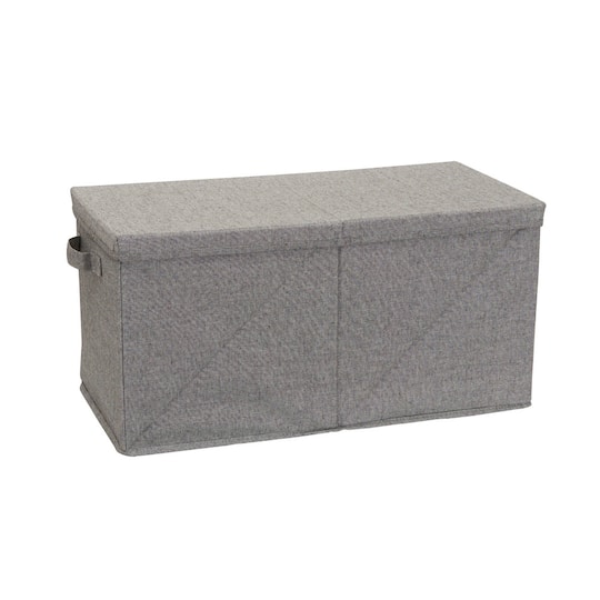 Household Essentials Fabric Storage Bin with Lid (Jumbo)